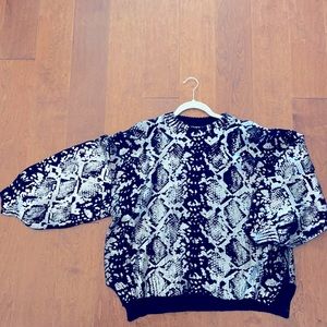 Snakeskin sweater